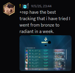 Customer vouch from Discord